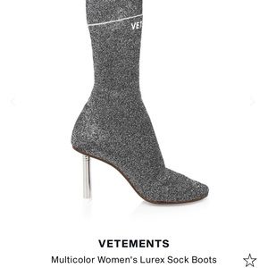 Vetement lurex sock boots